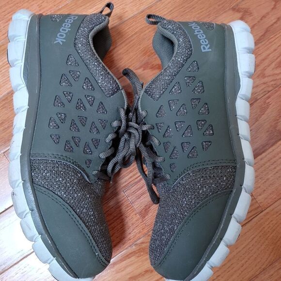 Reebok Work Sublite RB051 Womens Size 9M Olive Green W/ Composite Toe Sneaker - Picture 9 of 12
